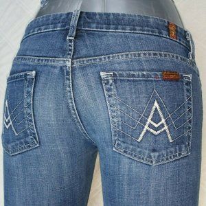 7FAM Size 8/29 A Pocket Flare Jeans